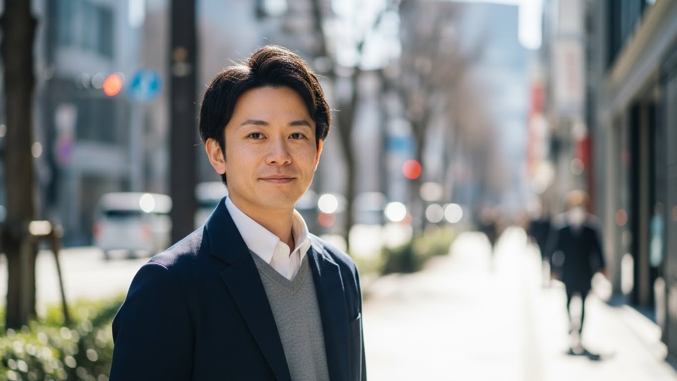 タクシー運転手に向いている人の特徴を前向きに考える人物イメージ 