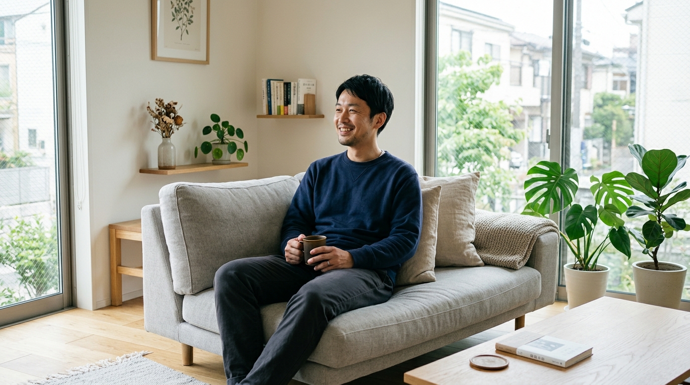 仕事と生活のバランスが取れた穏やかな日常のイメージ